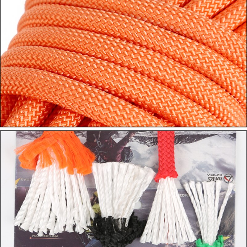 20m Outdoor Klettern Seil 12mm Hohe Festigkeit Klettern Sicherheit Seil Camping Wandern Notfall Überleben Kit