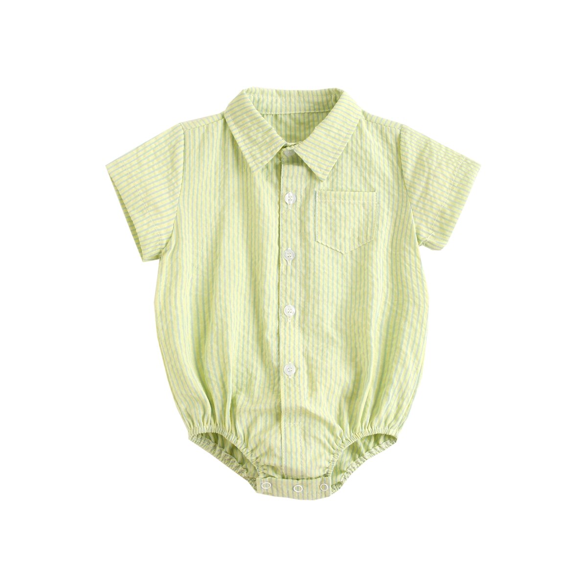 Sanlutoz – body en coton à manches courtes pour bébés garçons, vêtements à carreaux, à la , été: BRS1074-GR / 6-12M