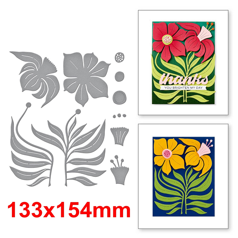 Troqueles de corte de Metal para álbum de recortes, ventana de flores, conejo de pascua, número de cesta, maceta de abeja, álbum de recortes, fabricación de álbumes de tarjetas, plantilla de manualidades DIY, 2024: Amarillo claro