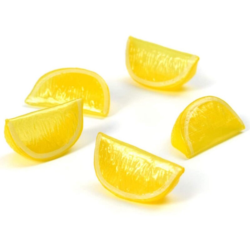 Simulatie Fruit Gele Citroen Blok Wig Met Slice Simulatie Nep Voor Home Party Keuken Decoratie Onderwijs 30Pcs: Default Title