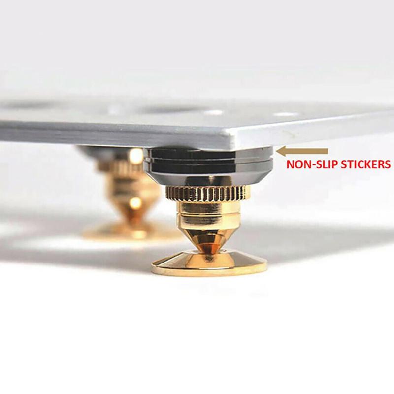 El más 4 unids/set altavoz aislamiento conos de picos pies almohadillas M6 altavoz Spike pies soporte de altavoz ajustable cojín de Base