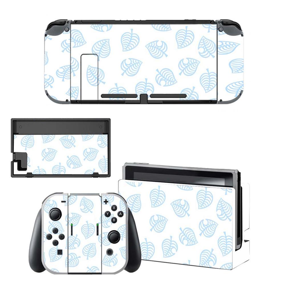 Protector de pantalla de vinilo para consola Nintendo Switch NS, pegatinas protectoras de Animal Crossing, controlador y soporte de soporte: KQBYSNS0010