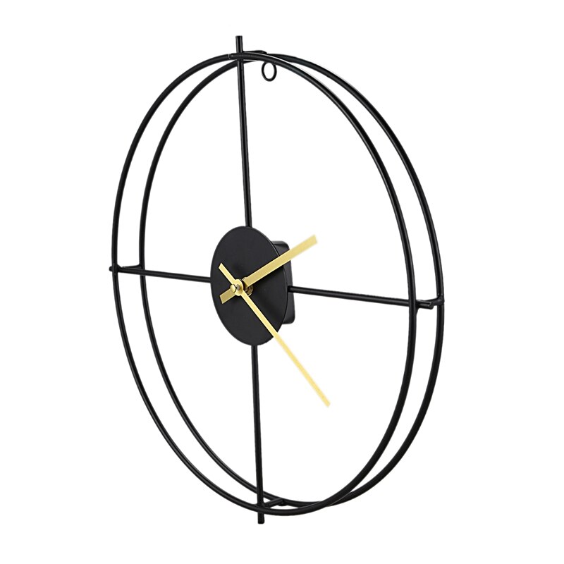 Stylish Silent Wall Clock, Living Room Wall Clock, Simple Wall Clock, Hollow Wall Clock, Home Decoration, Office Wall Clock, Bla