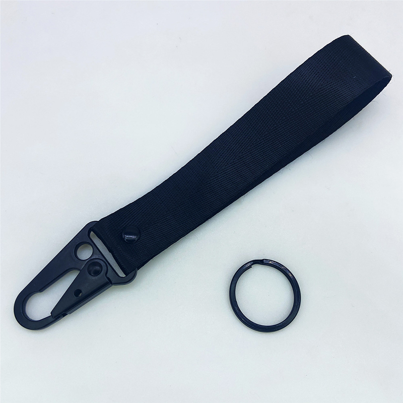 Universele Auto Sleutelhanger Lanyard Ophangriem Met Metalen Sleutelhanger Sleutelhanger Sleutelhanger Lanyard Voor Jdm Auto Motorfiets Sleutelhanger Sleutelhanger: Black