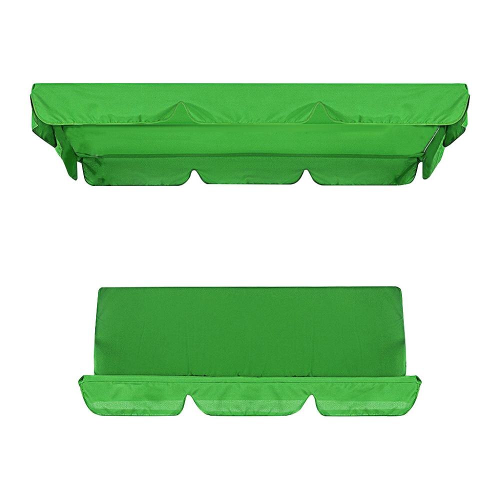2 stuks/set stevige tuinstoelen patio schommel stoelhoes universele luifelbeschermer waterdicht zonwerend voor 3- zits zonnescherm: Groente