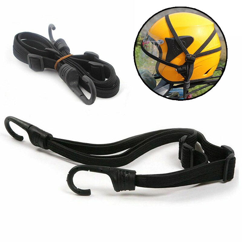Correa de equipaje Universal para motocicleta, accesorios para casco de motocicleta, hebilla elástica fija, cuerda retráctil de alta resistencia, 60cm