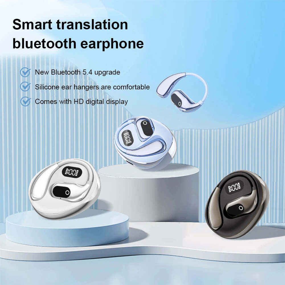 Traducteur écouteur XG99 AI casque sans fil bureau Chat casque ASMR casque AI casque sans fil avec affichage numérique