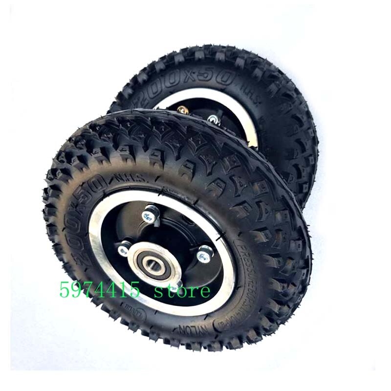 Bandenmaat 8X2 &quot;En Binnenband 200X50 Volledige Wielen Off Road Band Voor Elektrische Scooter Wiel Stoel Truck Pneumatische trolley Winkelwagen