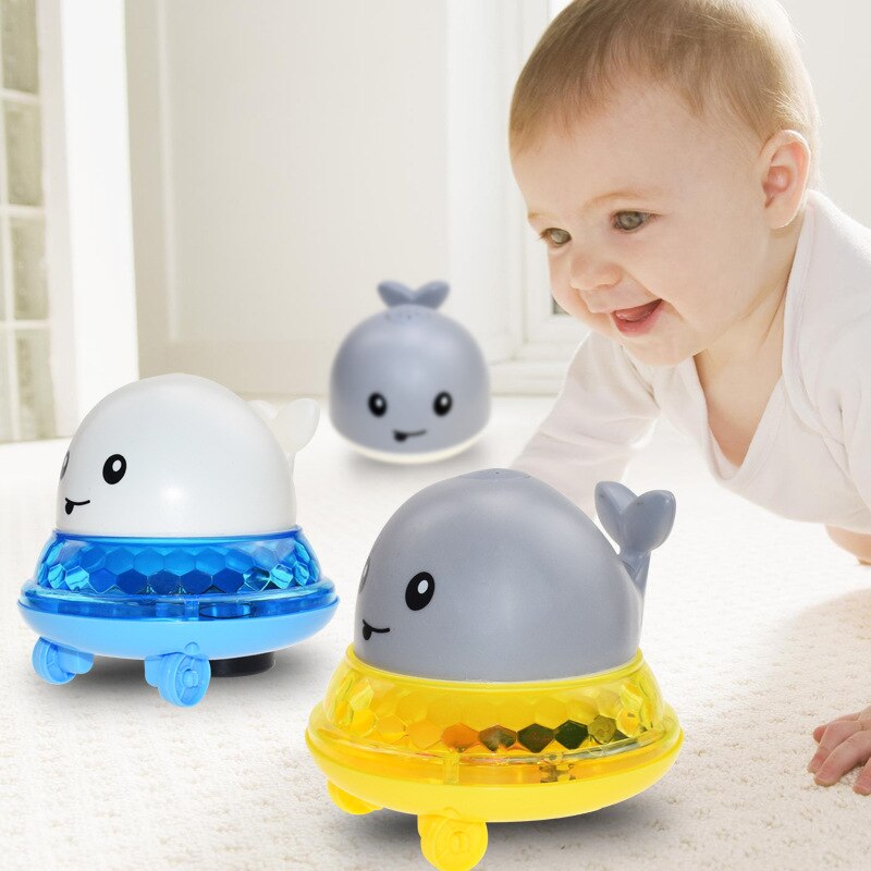 Baby Bath Toys Spray Water Shower Swim Pool Bathing Electric Whale Bath Ball with Light Music LED Light Toys for Kids