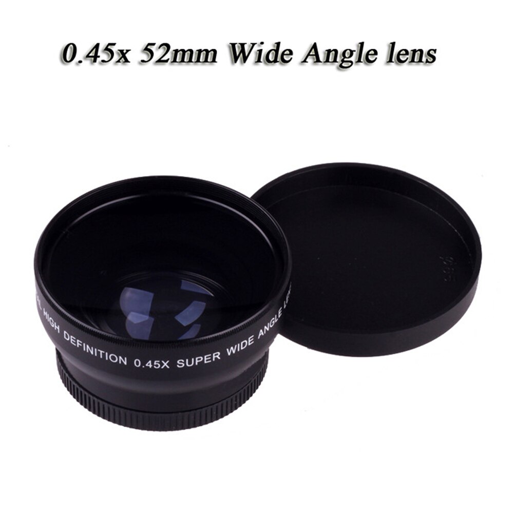 55mm 0.45X Wide Angle Lens Home Accessories Fish Eye Attachment Macro Clear Studio Screen Subject Scenery For Nikon D70 D3200