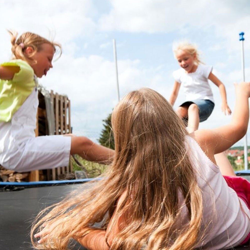 4-8ft trampolina zewnętrzna siatka ochronna dla dzieci dzieci antypoślizgowa nylonowa trampolina skacząca podkładka siatka asekuracyjna osłona ochronna