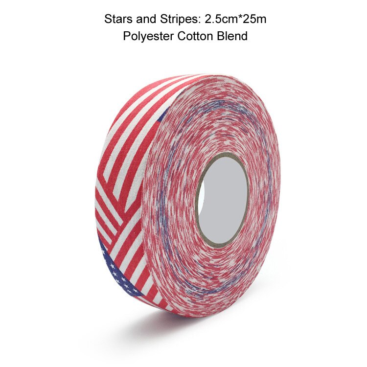 3 Rolls Hockey Grip Tape Cotton Hockey Stick Tape colorato Sport sicurezza campo da ghiaccio Hockey Badminton Golf Tape 2.5cm x 25m: 3 rools Stars