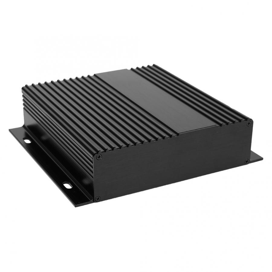 41x168x150mm Aluminum Project Box Brushed Black Enclosure Case DIY PCB Junction Heat Dissipation Electrical Box