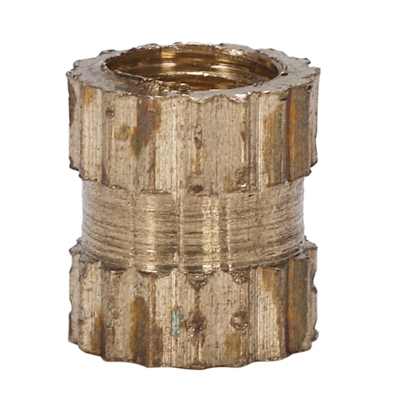 HTHL-500Pcs/Set Insert Embedment Nuts Injection Molding Nut Brass Insert Knurled Nuts Knurling Tool Embedded Parts Fastener