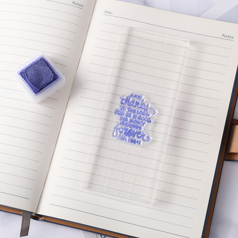 9 Size Acrylic Block For Clear Stamp Cling Mounted Rubber Stamps DIY Scrapbooking Clear Photo Album Decorative Handmade Tool