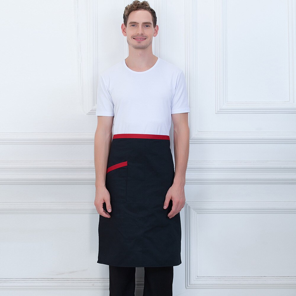 Männer Frauen Halb Schürzen Reine Farbe Einstellbare Küche Arbeit Tragen Schürzen Koch Restaruant Lebensmittel Service Kellner Uniformen Schürze