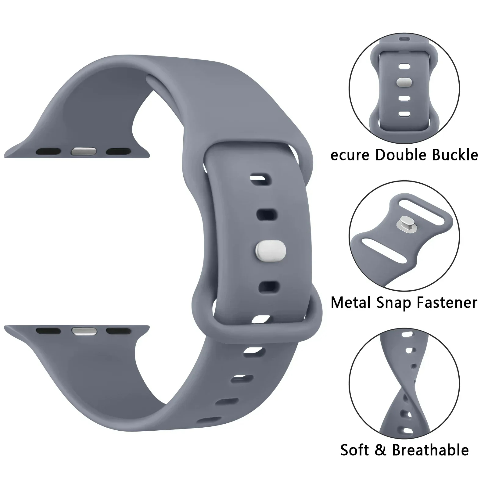 Zachte Siliconen Band Voor Apple Watch 9 8 7 6 5 4 3se Band Voor Iwatch Ultra 49Mm 45Mm 41Mm 40Mm 44Mm 38Mm 42Mm Horlogeband
