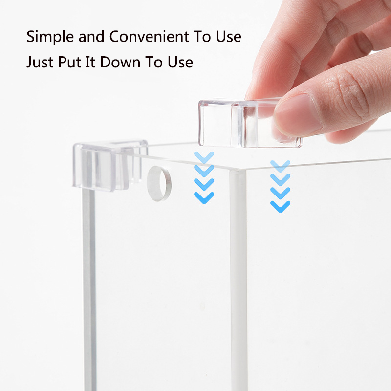 4 pezzi 5/6/8/10/12/15mm trasparente anti-collisione protezione angolare per acquario adesivo copertura protettiva gratuita accessori per acquari