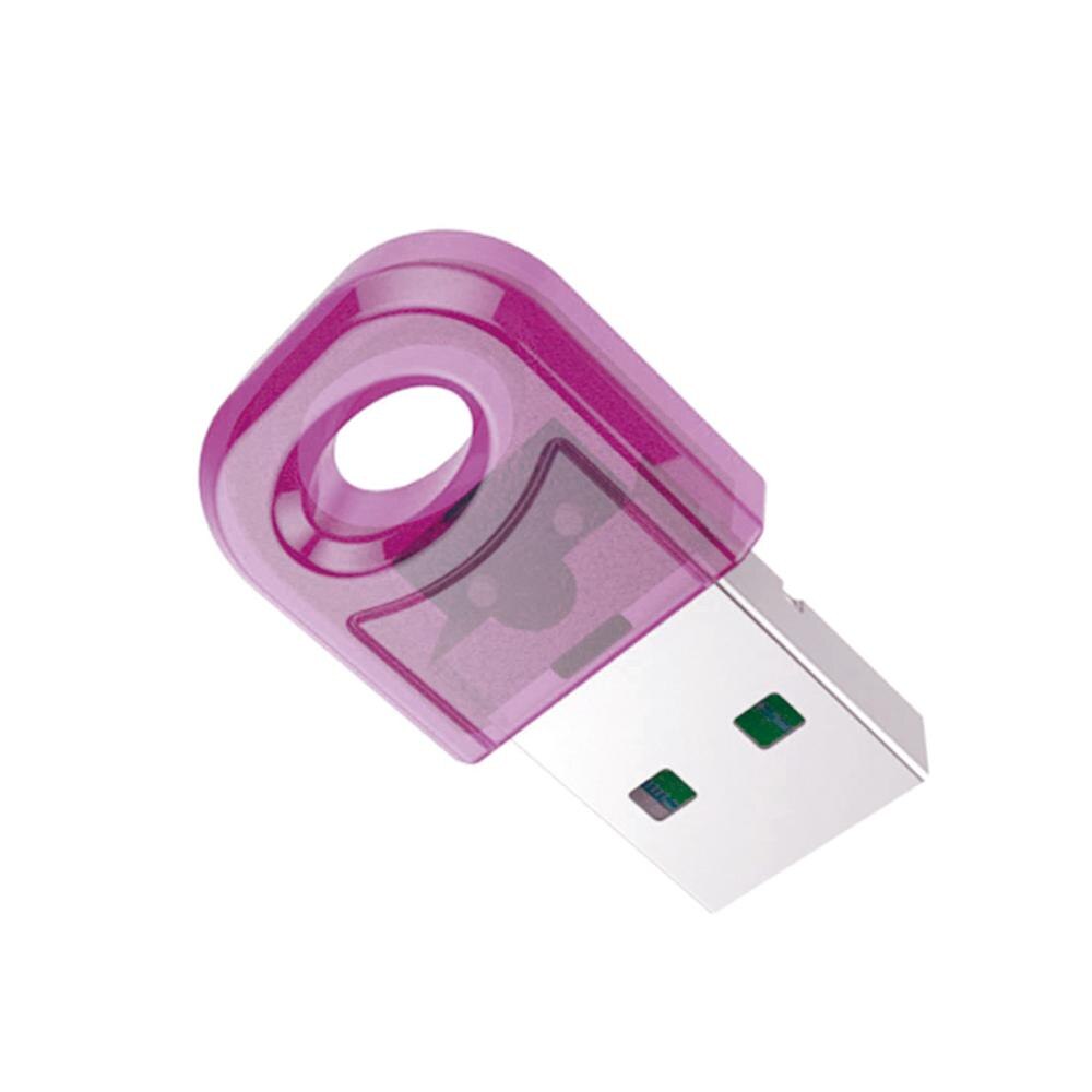 Adaptateur USB universel | Transmetteur Bluetooth, récepteur de musique, sans fil, Mini USB, Bluetooth V5.0,, clavier de souris: Purple