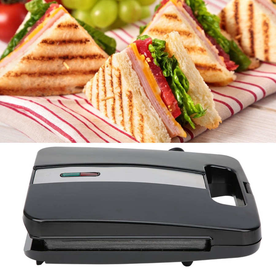 1400W Electric Sandwich Maker 4 Slice Double Sided Heating Breakfast Machine EU Plug 220 to 240V