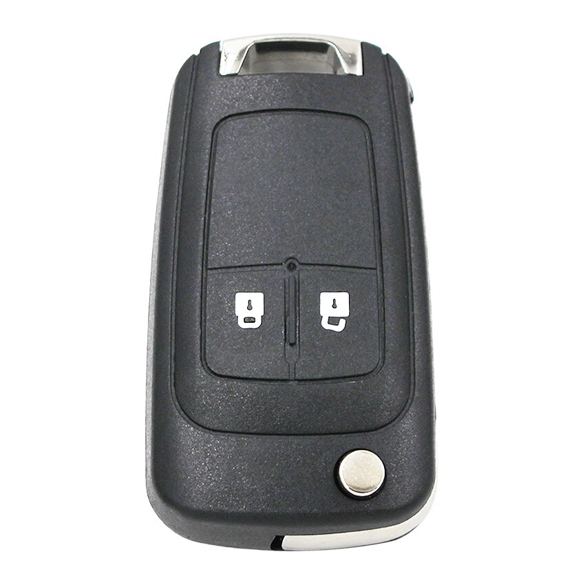 Flip folding key shell case fob 2 button for chevrolet aveo cruze orlando trax uncut  hu100 blade