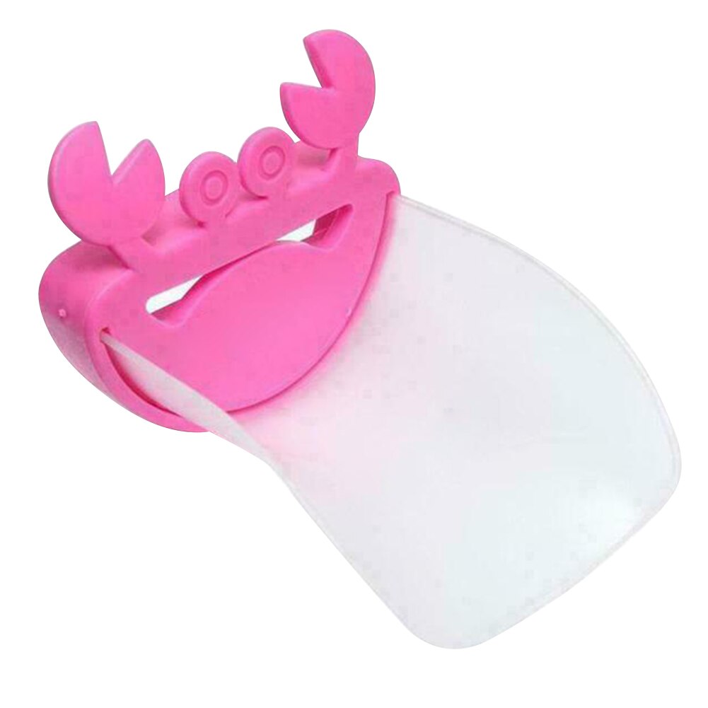 Jouet crabe dessin animé enfants | 1 pièce, prolongateur de lavage des mains des enfants bambins robinet bébé baignoire robinet d'évier jouets de bain d'eau pour enfants, 66CY: Pink White