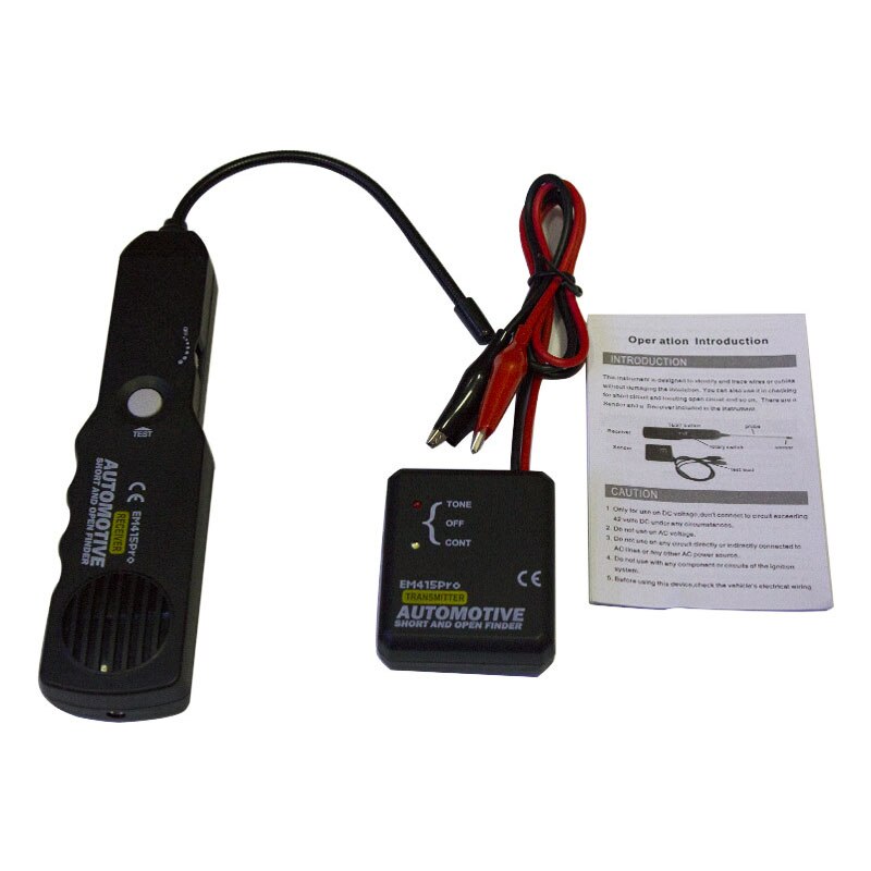 Automotive Short Circuit Finder Tester Cable Wire Tracer Automobile Breakpoint Line Finder Car Disconnection Detection EM415PRO