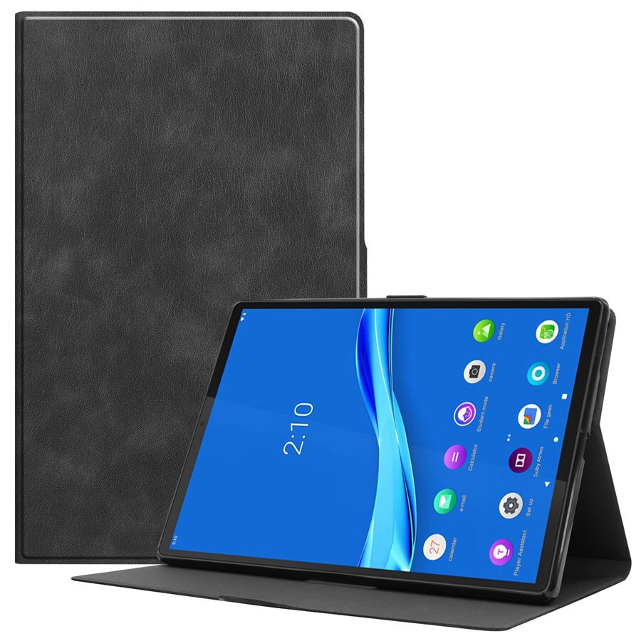 Hoesje voor lenovo tab  m10 fhd plus 10.3 tb-x606f tb -x606x 10.3 inch smart cover funda voor lenovo tab  m10 plus cover + film + pen: Zwart