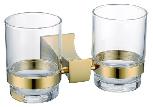 Europa luksus badeværelse hardware sæt plads klassisk glas guld finish messing badetilbehør til badeværelse forbedring: Sort