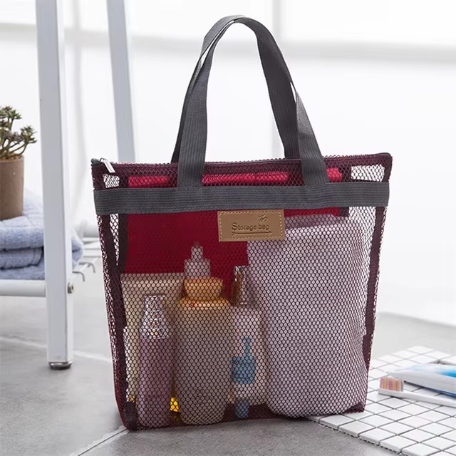 Women Mesh Travel Storage Shower Bag Beach Toilet ... – Grandado