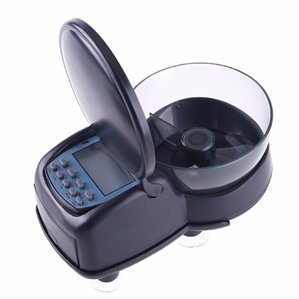 Nicrew Aquarium Automatic Fish Feeder Voedsel Fish Tank Eten Automatische Timer Digitale Dispenser Verstelbare Praktische Uitgang Voor Home