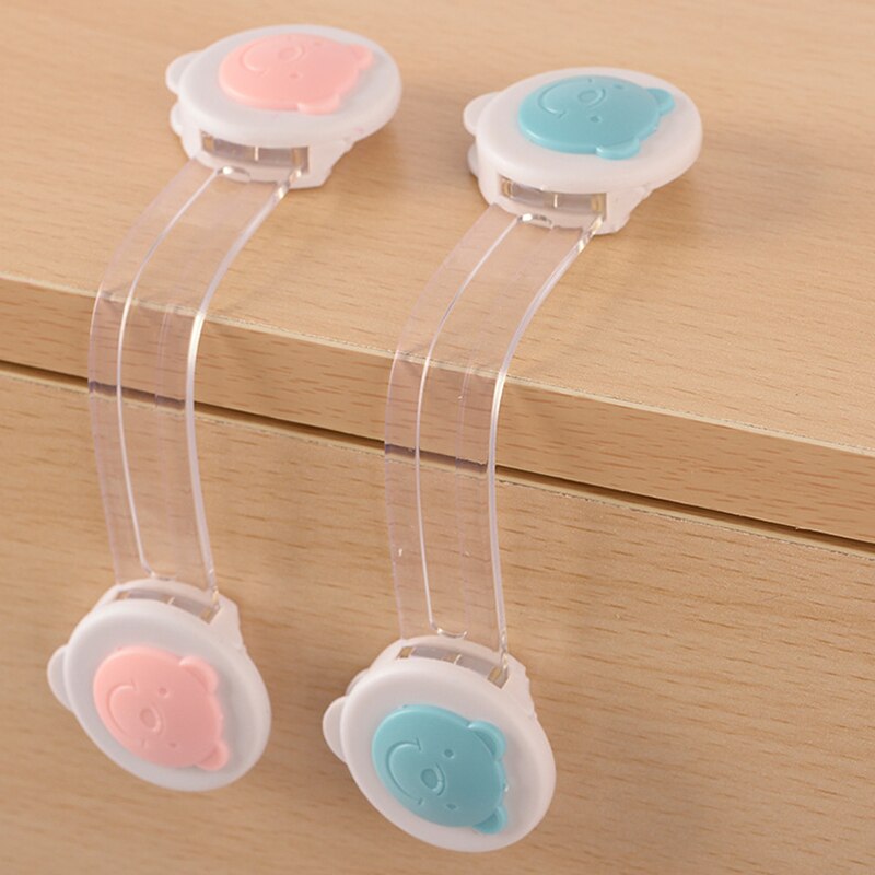 10 Stks/pak Kind Veiligheid Bescherming Lock Abs Anti-Collision Koelkast Kast Lade Lock Plastic Baby Protector