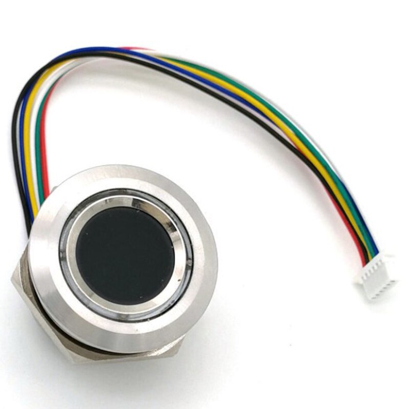 R503 Circular Round Two-Color Ring Indicator LED Control DC3.3V MX1.0-6Pin Capacitive Fingerprint Module Sensor Scanner