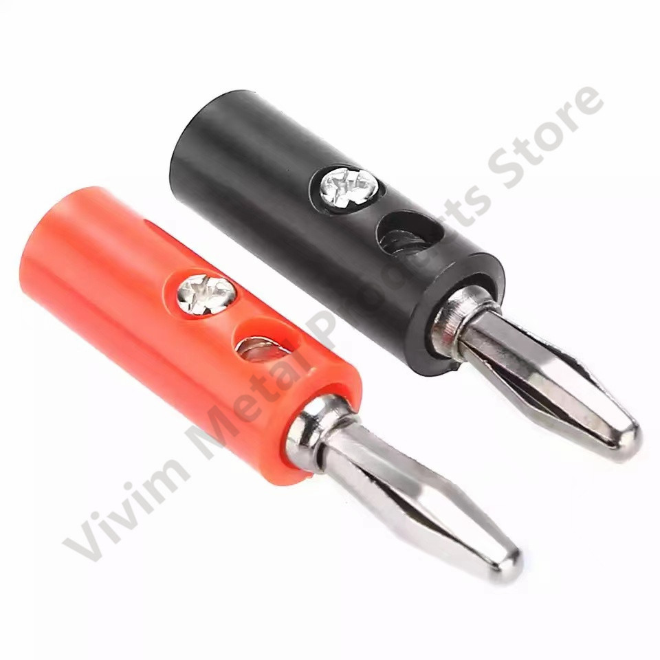 10 Stuks Audio Luidspreker Schroef Bananenpluggen Connectoren 4Mm Op Voorraad Zwart Rood Facotry Online Gouden