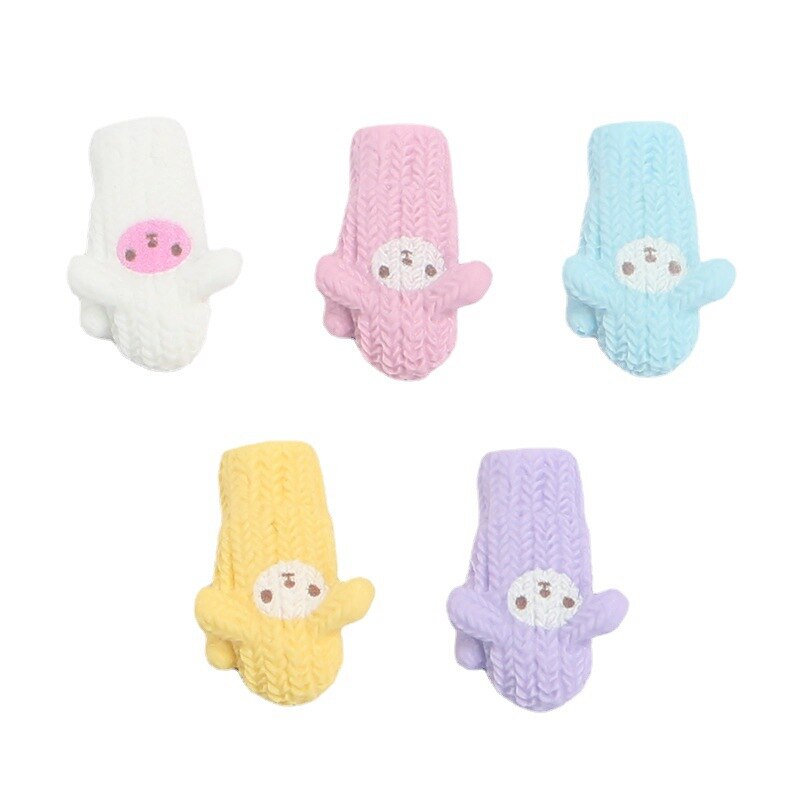 Gants en tricot pour maison de poupée, 20 pièces, Simulation, Miniature, maison de poupée, jeu, cuisine, étui de téléphone, accessoires pour cheveux, bricolage artisanat Scrapbook