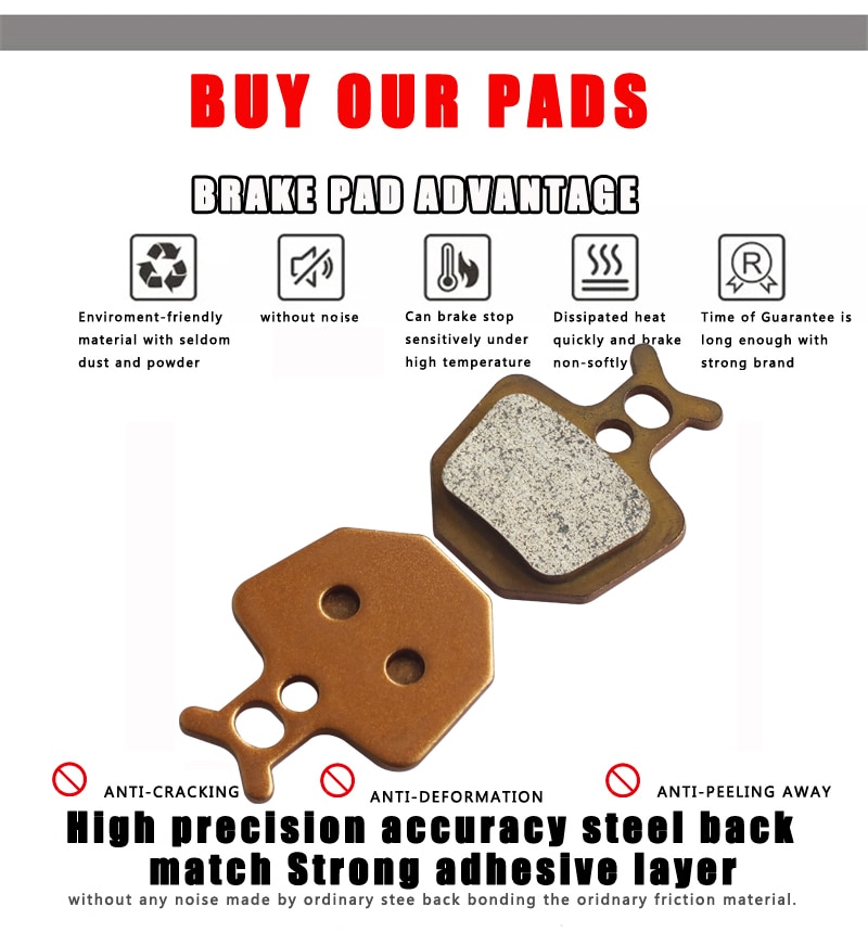 4 Pair Mountain MTB E-BIKE Sintered Bicycle Disc Brake Pads For FORMULA ORO K18 K24 PURO GIANT Twins DA7 DA6 Accessories