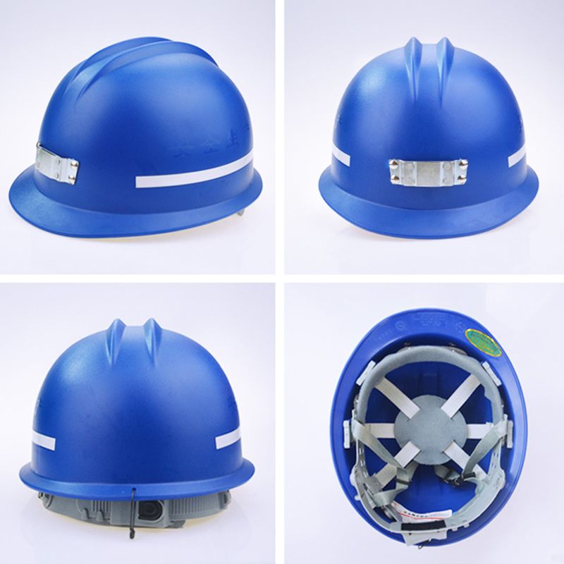 Full-Brim Protective Hat Safety Helmet Miners Hard Hat with Reflective Strips, Antistatic and Flame Retardant for Construction