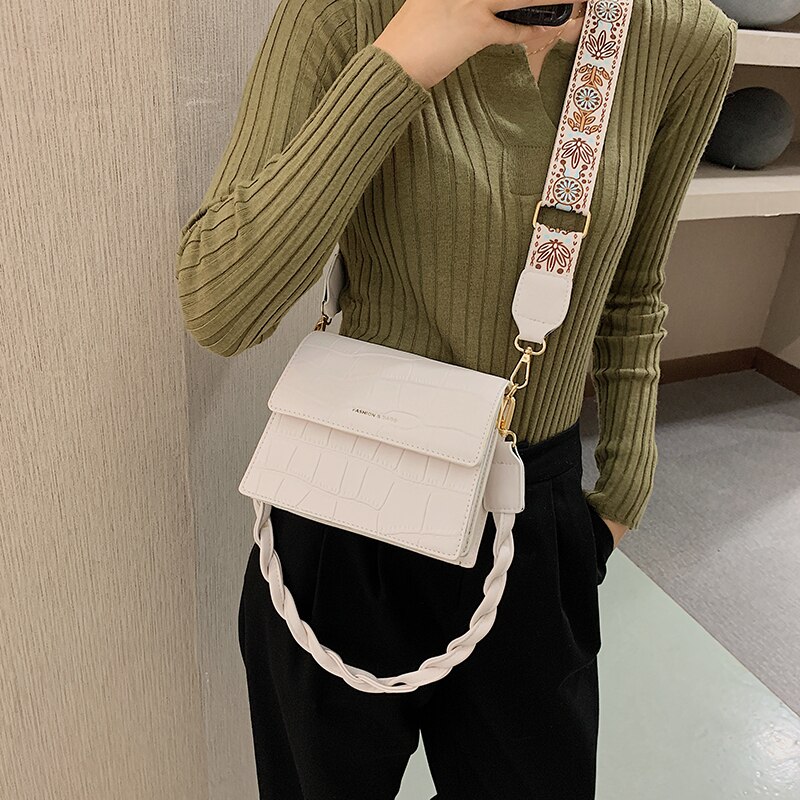 Moda tendência retro metal corrente ombro carteira novo couro mensageiro saco temperamento lazer ao ar livre multi-color bolsa de viagem