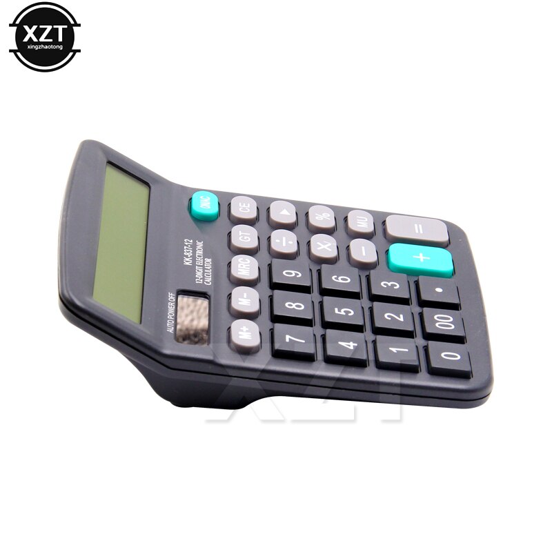 Solar AA Battery Powered Calculator Commercial Office School Calculate Tool 12 Digit Electronic Calculator Big Display Auto off