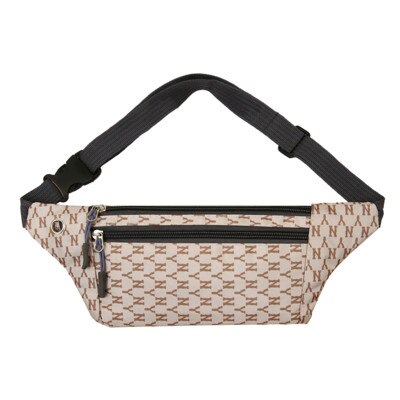 Kleurrijke unisex kleine heuptasjes met print voor dames, nylon borst- en schoudertas, all-match canvas draagtas voor mannen