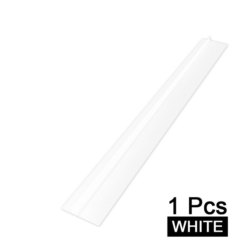 21 inch Silicone Stove Counter Gap Filler Sealing Spills Gap Fillers Easy Clean Gaps Cover Kitchen Supplies: 1pc white