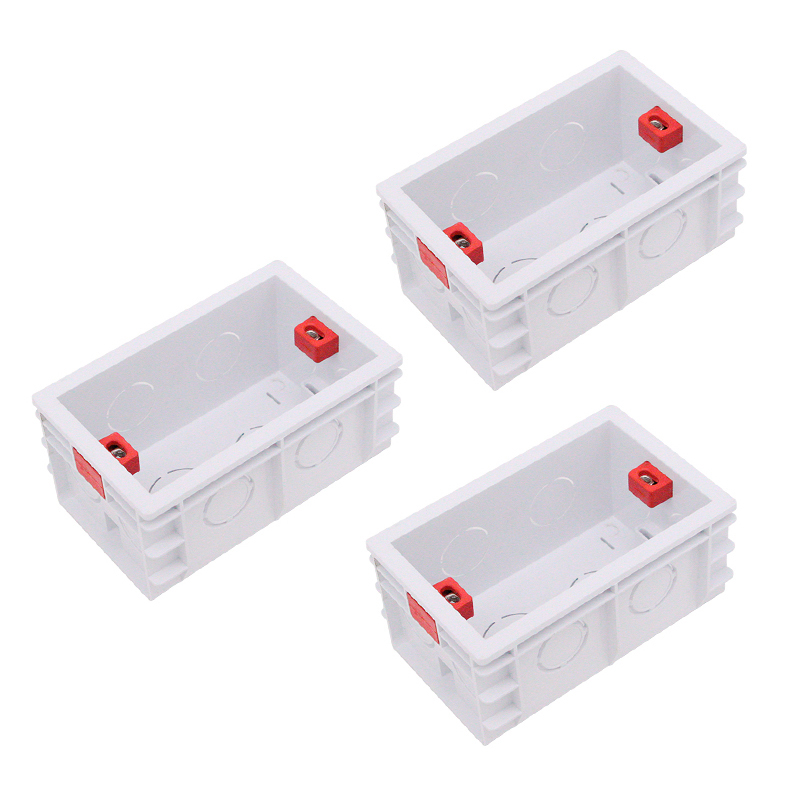 118 Type US AU Standard Universal Bottom Box Wall Switch Socket Mounting Box Inner Cassette Junction Box