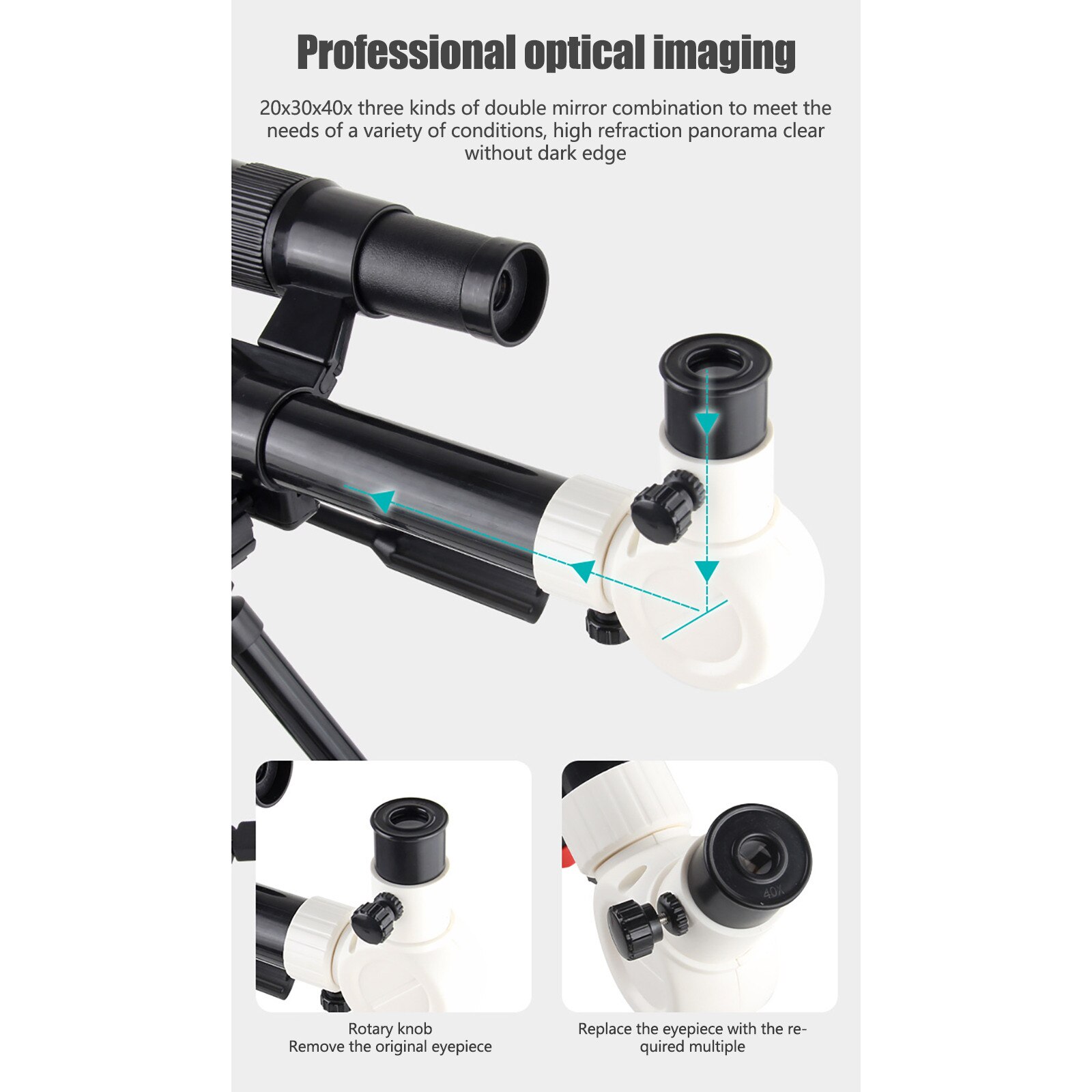 HD luneta noktowizyjna dzieci edukacja naukowa teleskop astronomiczny zabawki o dużej mocy monokularowy телескок