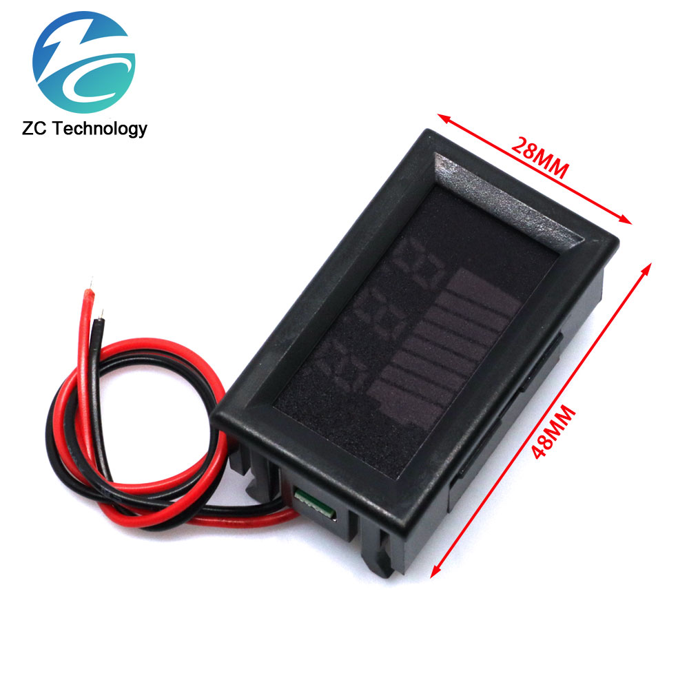 Auto Batterie Ladezustand Anzeige 12V-60V Lithium-Batterie Kapazität Meter Tester Anzeige LED-Tester Voltmeter