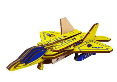 neue freundlicher 3D Puzzle spielzeug junge Puzzle montiert holz modell flugzeug spielzeug: F