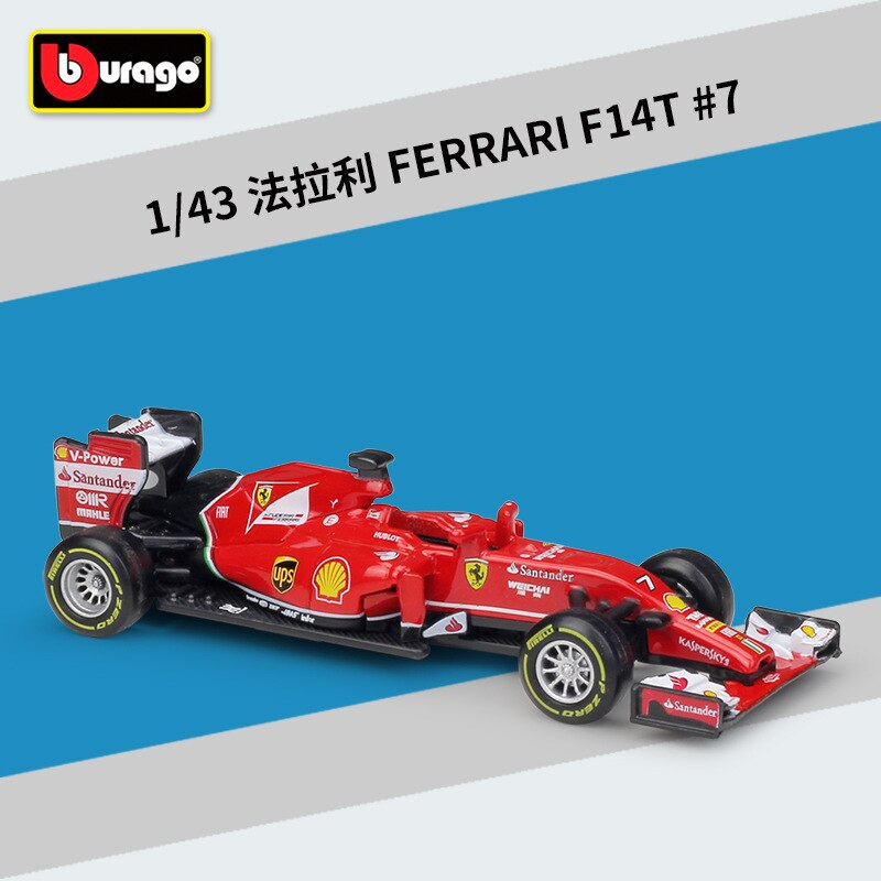 Bburago 1:43 2019 W10 #77 #44 W07 #6 #44 F1 Da Corsa Formula Auto Statico di Simulazione Modellino in lega Modello di Auto di Formula uno: F14T-7