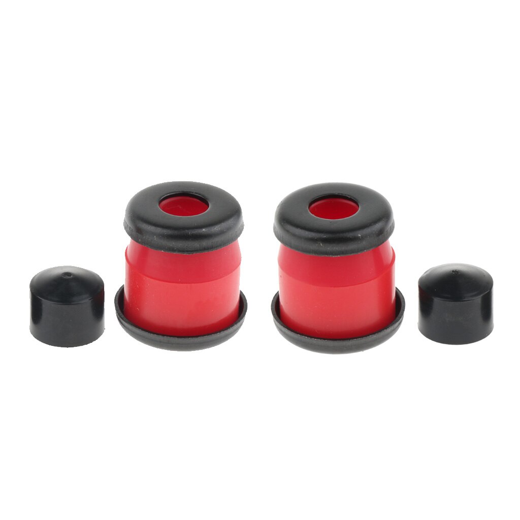 Remplacement Skateboard Bagues PU Cylindre Conique Camion Bague Rondelles Skateboard Kit de Reconstruction Camion Bagues Ensemble: 7in Red