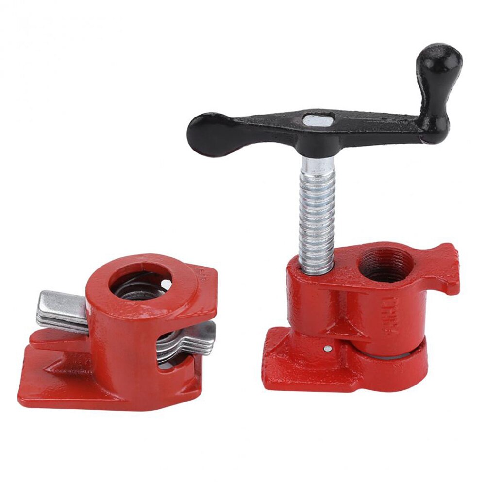 3/4 inch Heavy Duty Pipe Clamp Woodworking Wood Gluing Pipe Clamp 3/4 inch Pipe Clamp Fixture Carpenter Woodworking Tools