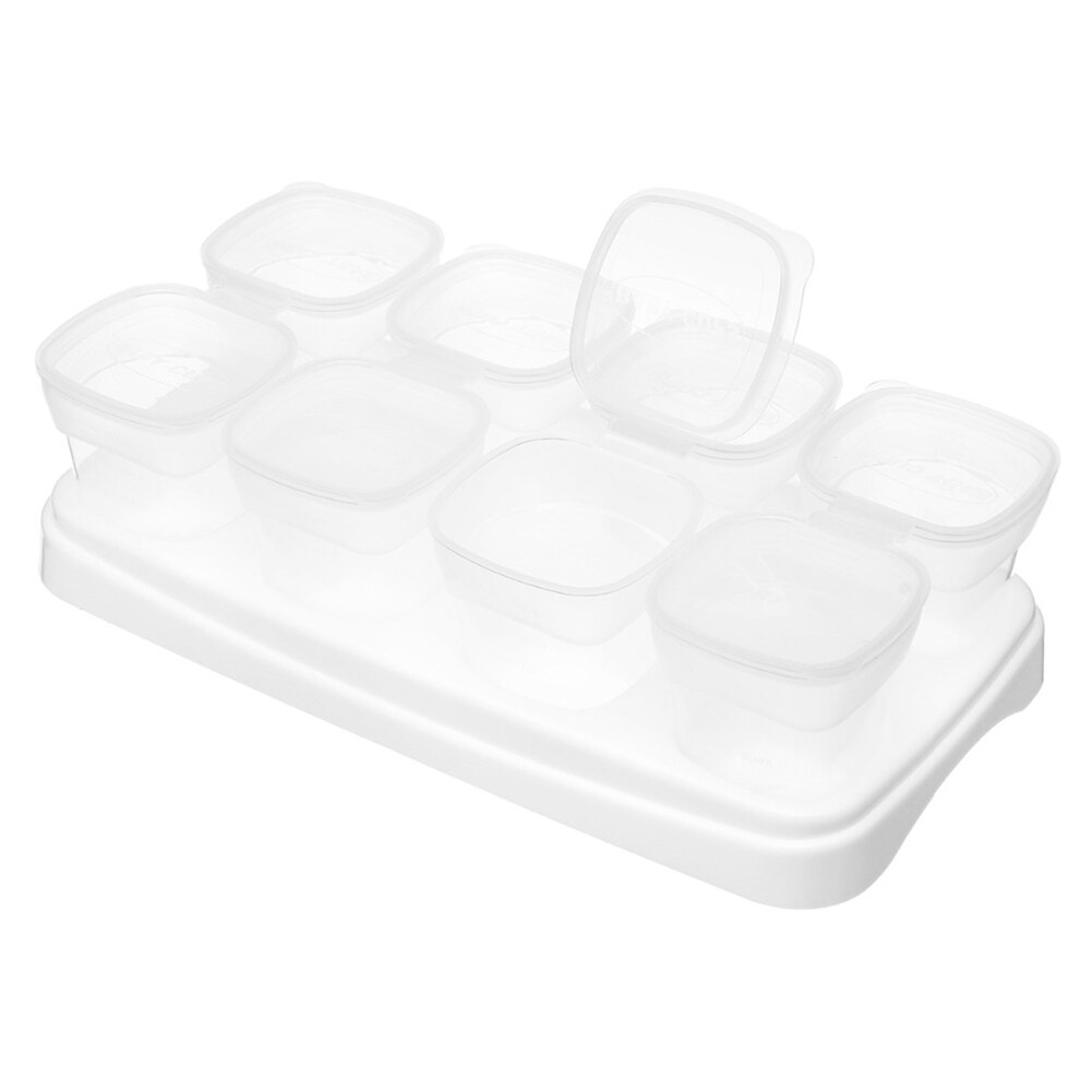 9 stk/sæt ris mikroovn snacks spædbørn 70ml fravænningsbeholdere værktøj fodergryde børn vælling opbevaring fryseterning babymad æske