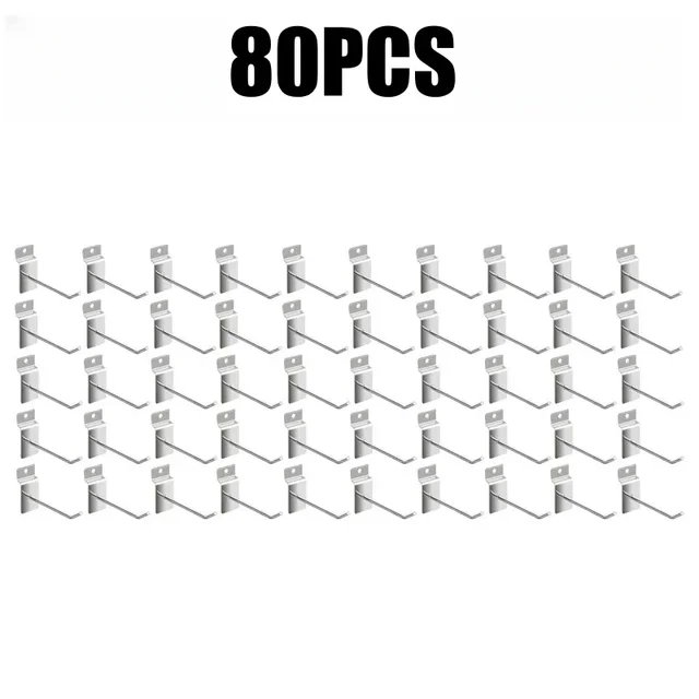 100/20Pcs Slatwall Panel Hook Slat Wall Hanging Hooks Metal Slatwall Hooks and Hangers Thickness Silver Slatwall Pegs for Garage: L / light green
